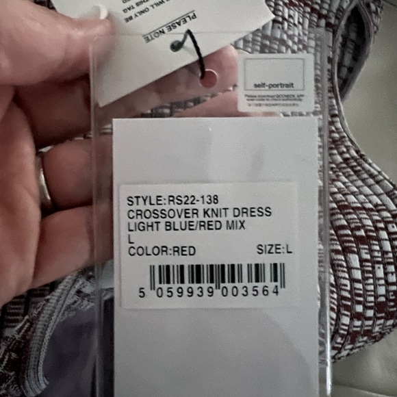 SELF-PORTRAIT
Crossover Rib Knit Midi Dress Size L - Picture 10 of 15